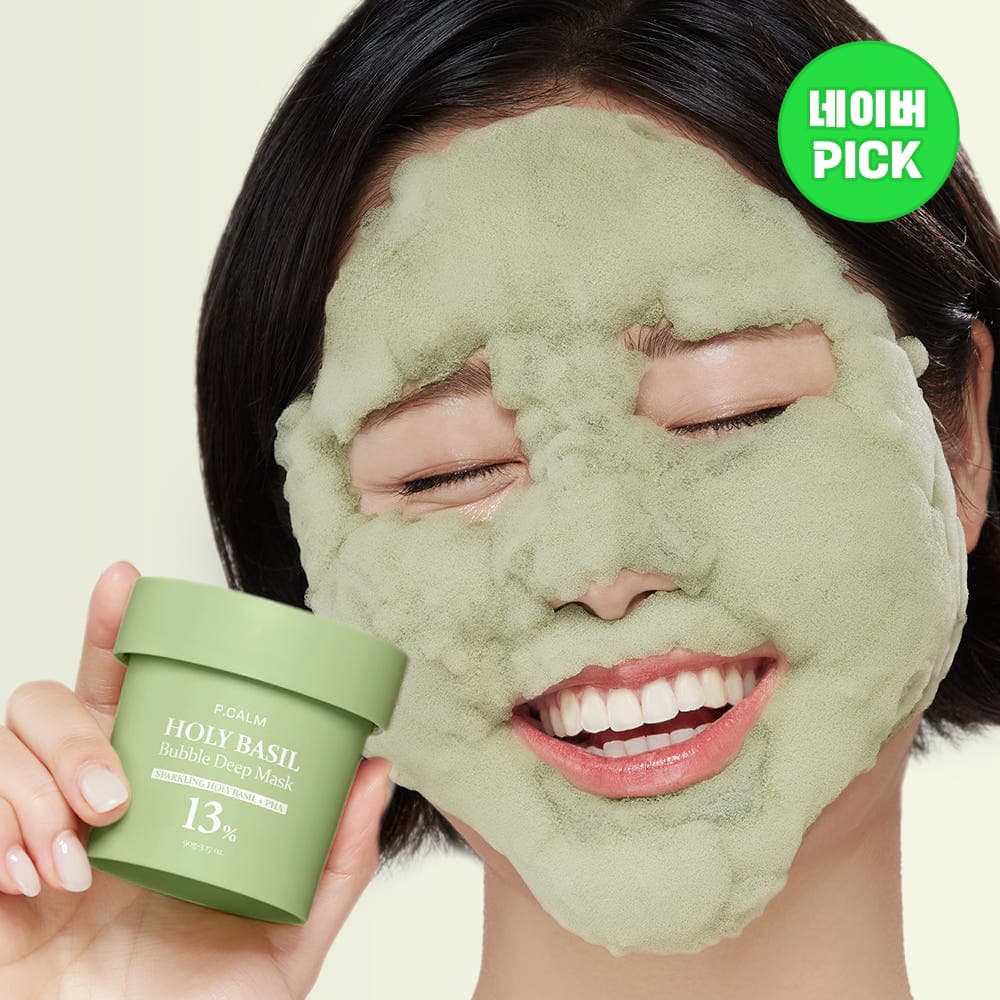 피캄 P.CALM 피캄 홀리바질 버블 딥 마스크 90g - 최저가 19,900원