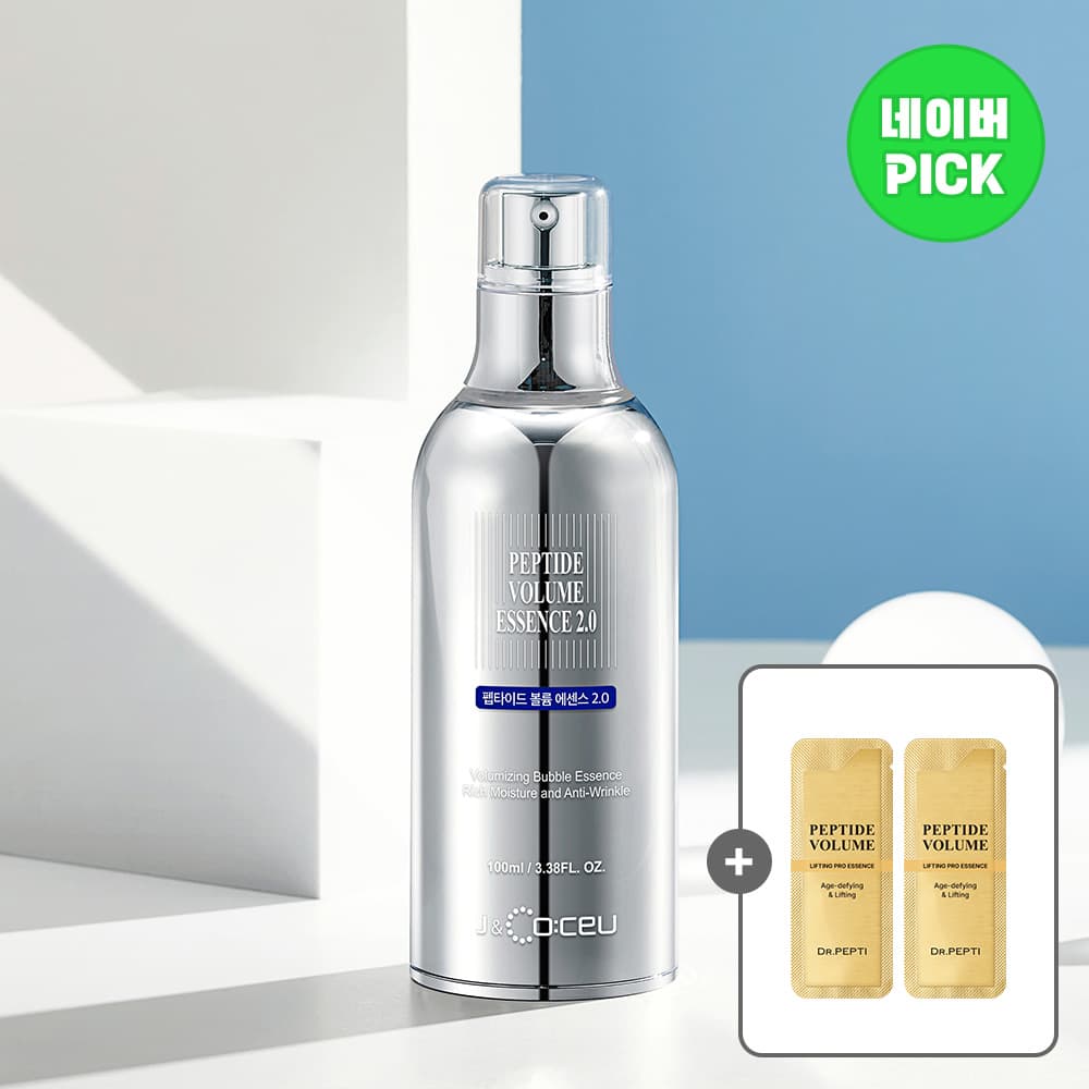 닥터펩티 닥터펩티 펩타이드 볼륨 에센스 2.0 100ml + 리프팅 버블 제형 거품에센스 2매