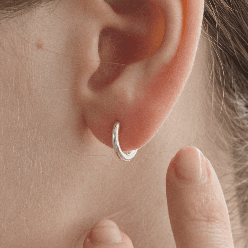 르앙 Leang 925 실버 베이직 원터치 링 귀걸이 - 최저가 26,500원