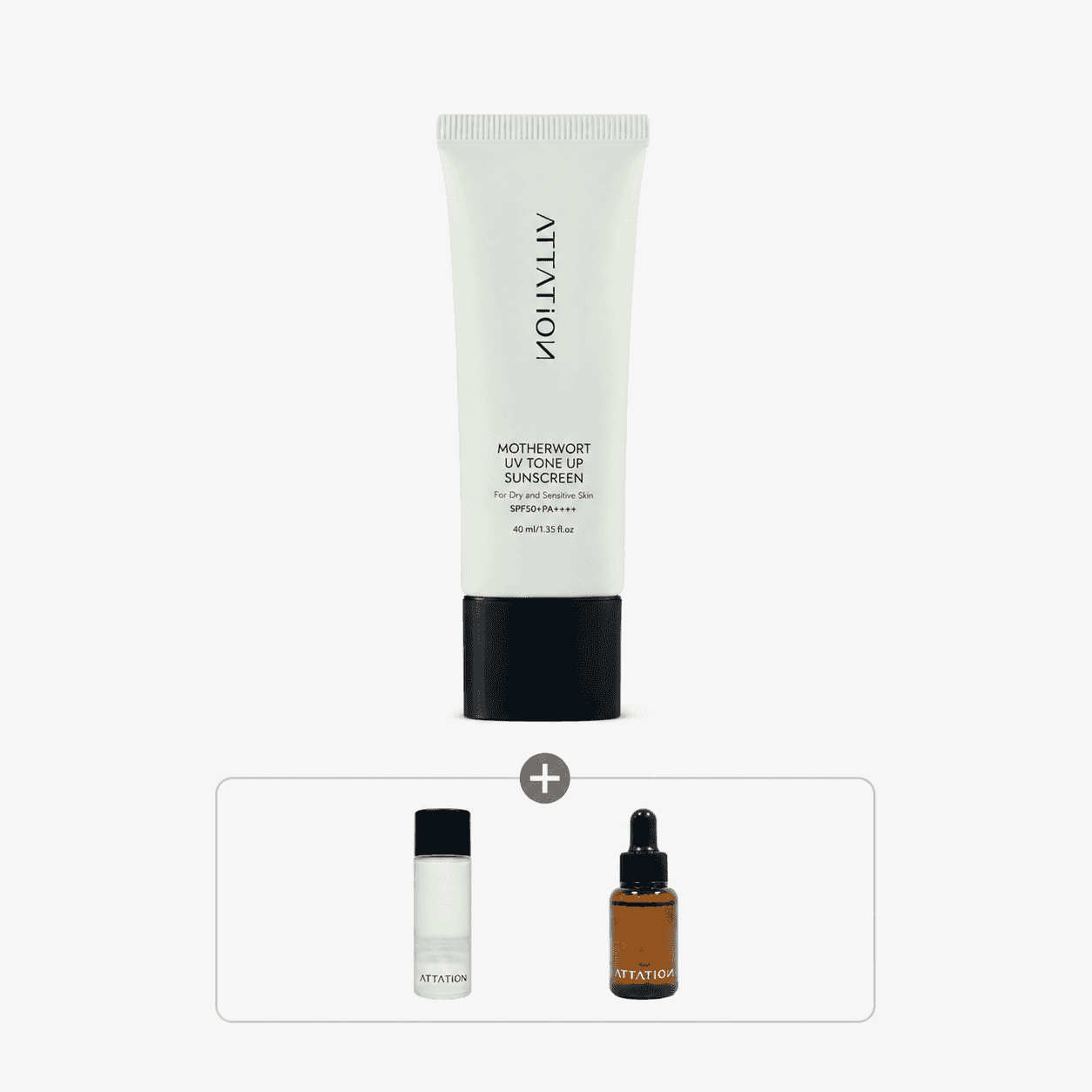 어테이션 어테이션 익모초 유브이 톤업 선크림 SPF50+/PA++++ 40ml