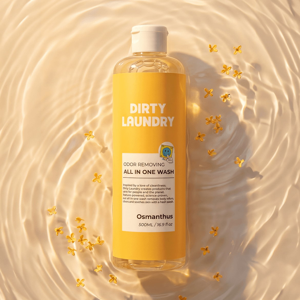 더티 런드리 [금목서향] 더티런드리 올인원바디워시 달콤 복숭아 오스만투스 500ml 약산성