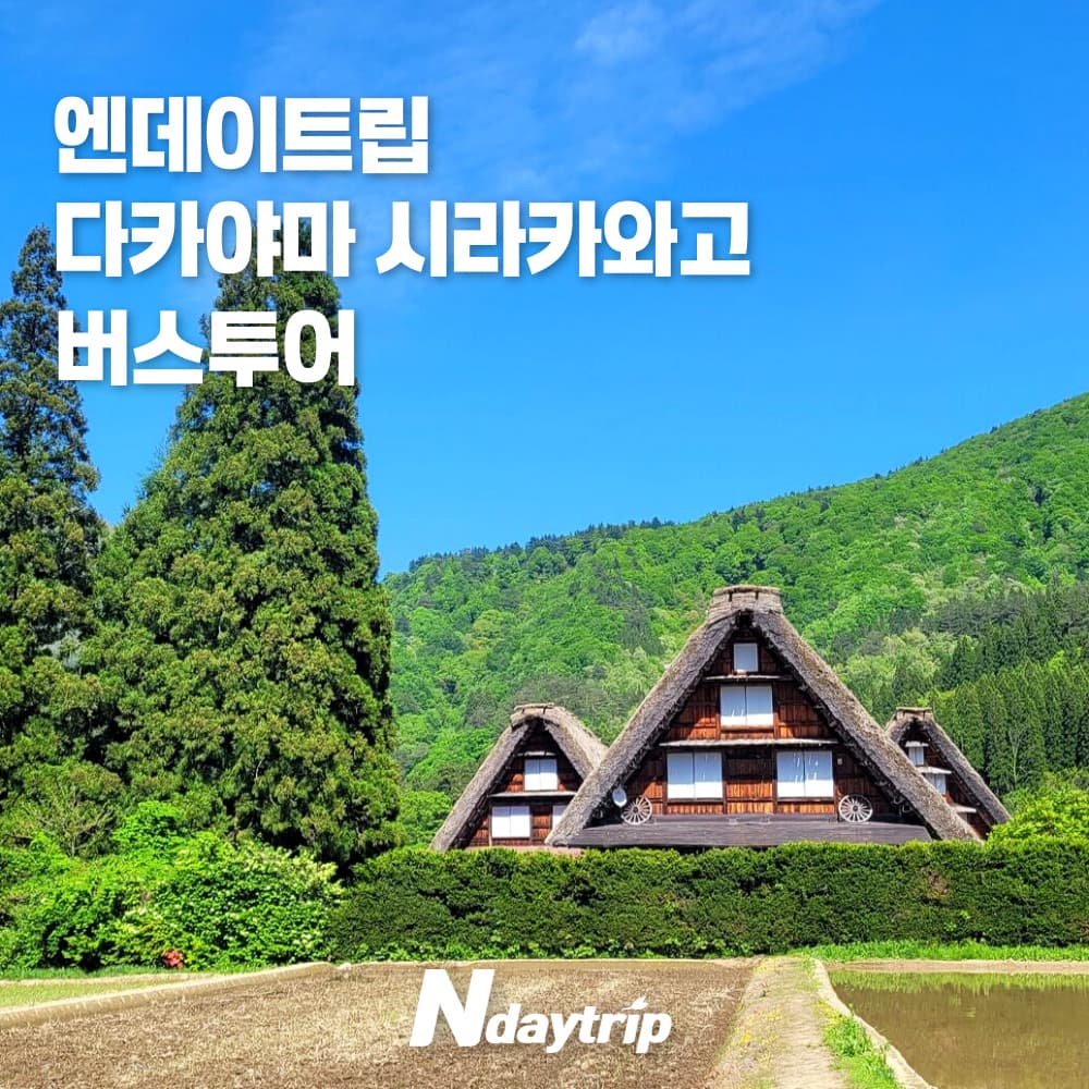 엔타비글로벌 나고야 출발 시라카와고 다카야마 1일 버스투어 세계문화유산 다카야마 후루이마치나미 히다규카레빵