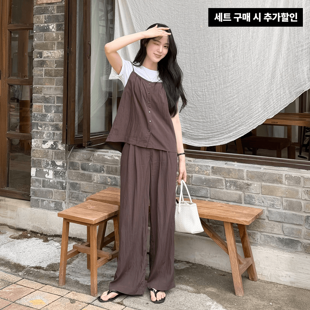 클라비스 클라비스 쿨셉업 뷔스티에/티셔츠/나일론 팬츠 SET 3pcs