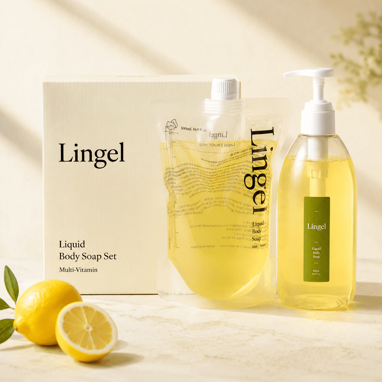 Lingel 린겔 등드름 바디워시 퍼퓸 샤워젤 500ml + 500ml(리필) - 최저가 19,800원