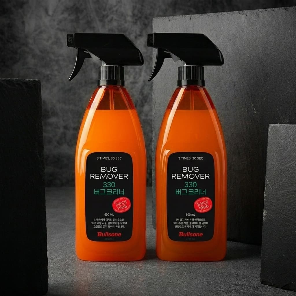 Bullsone공식몰 불스원 벌레자국제거 리무버 330 버그클리너 600ml 2개입 - 최저가 10,500원