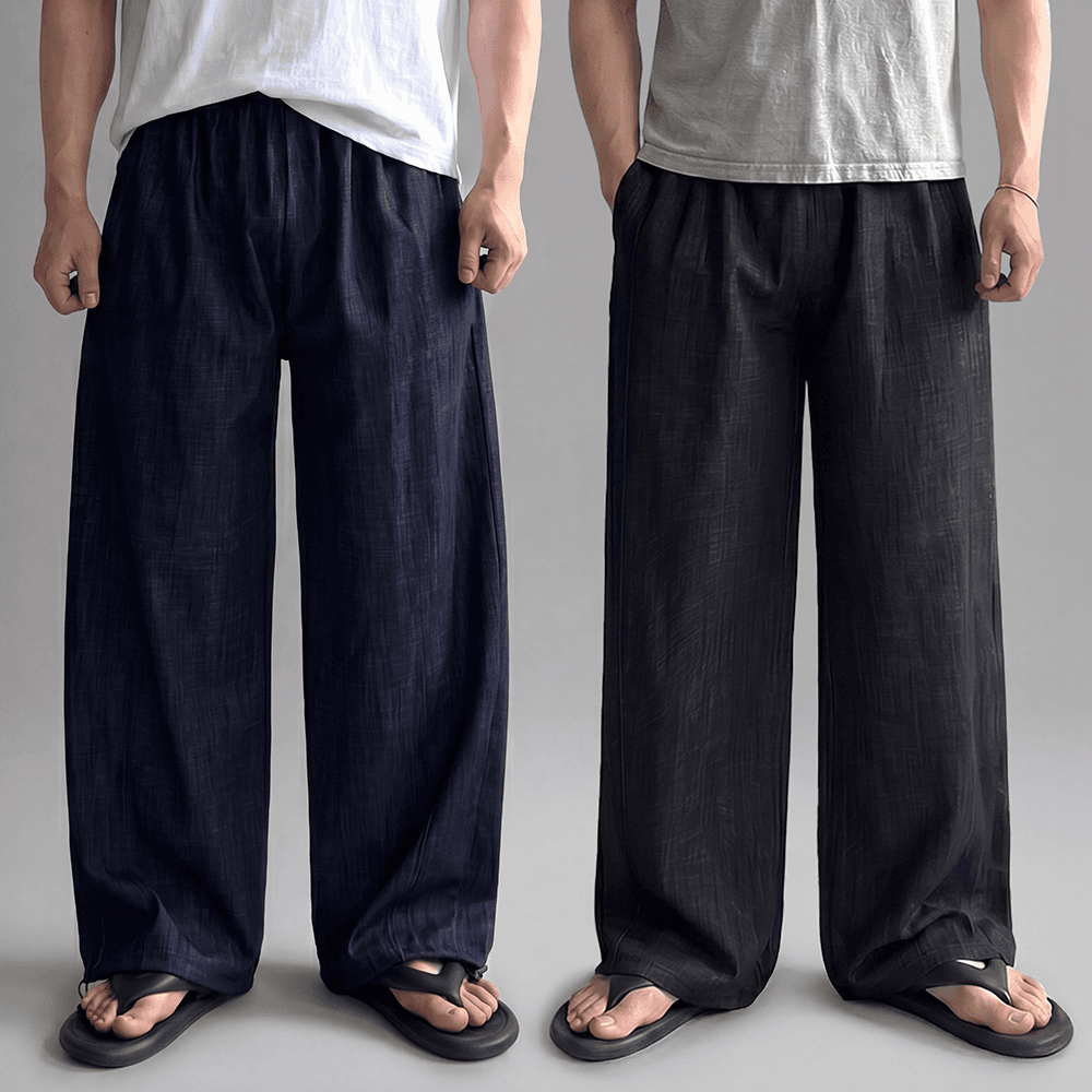 mamedro 남자여름청바지 쿨청바지 남자와이드데님 린넨데님