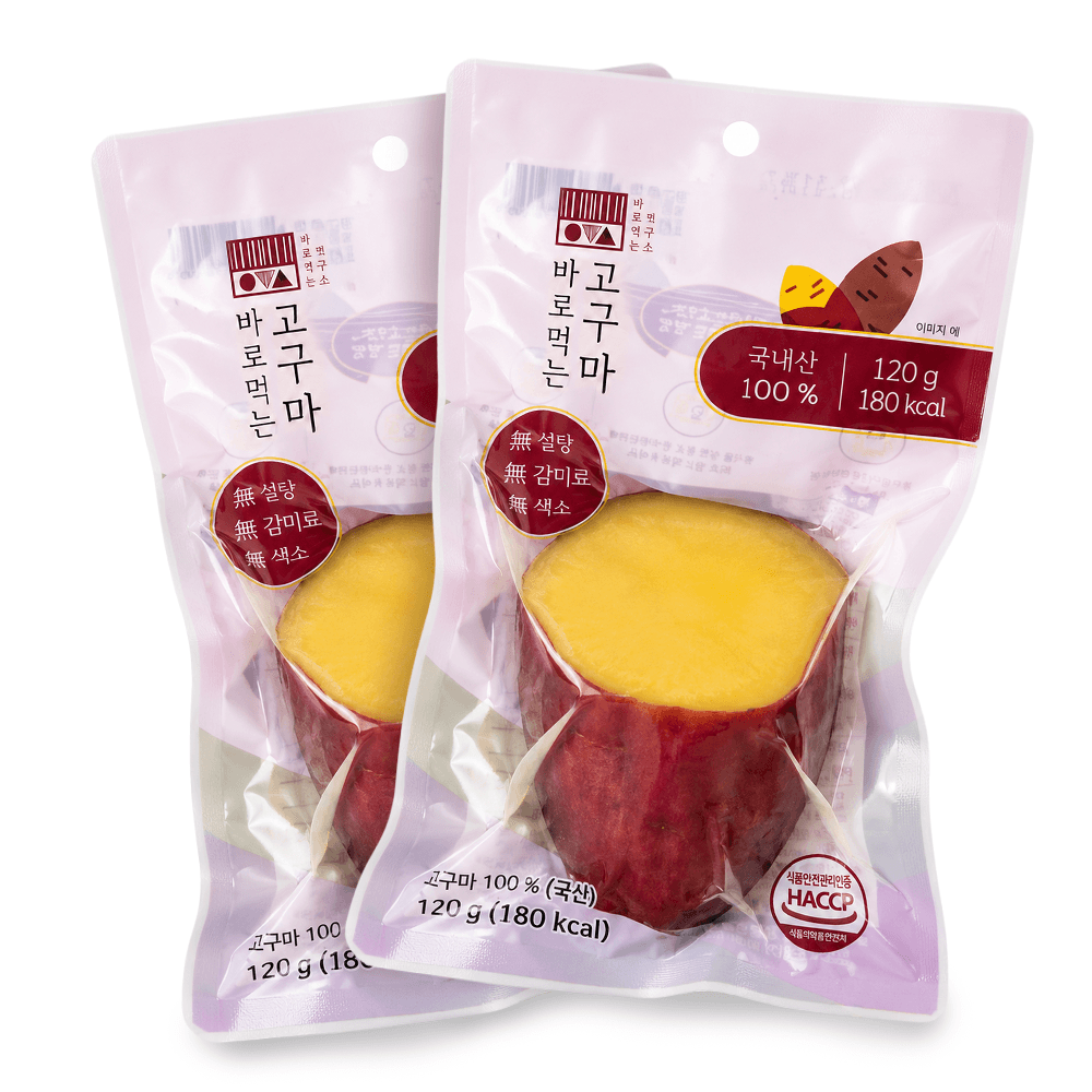 엘로아시스 바로먹는고구마 찐고구마 120g, 20개 - 최저가 40,410원