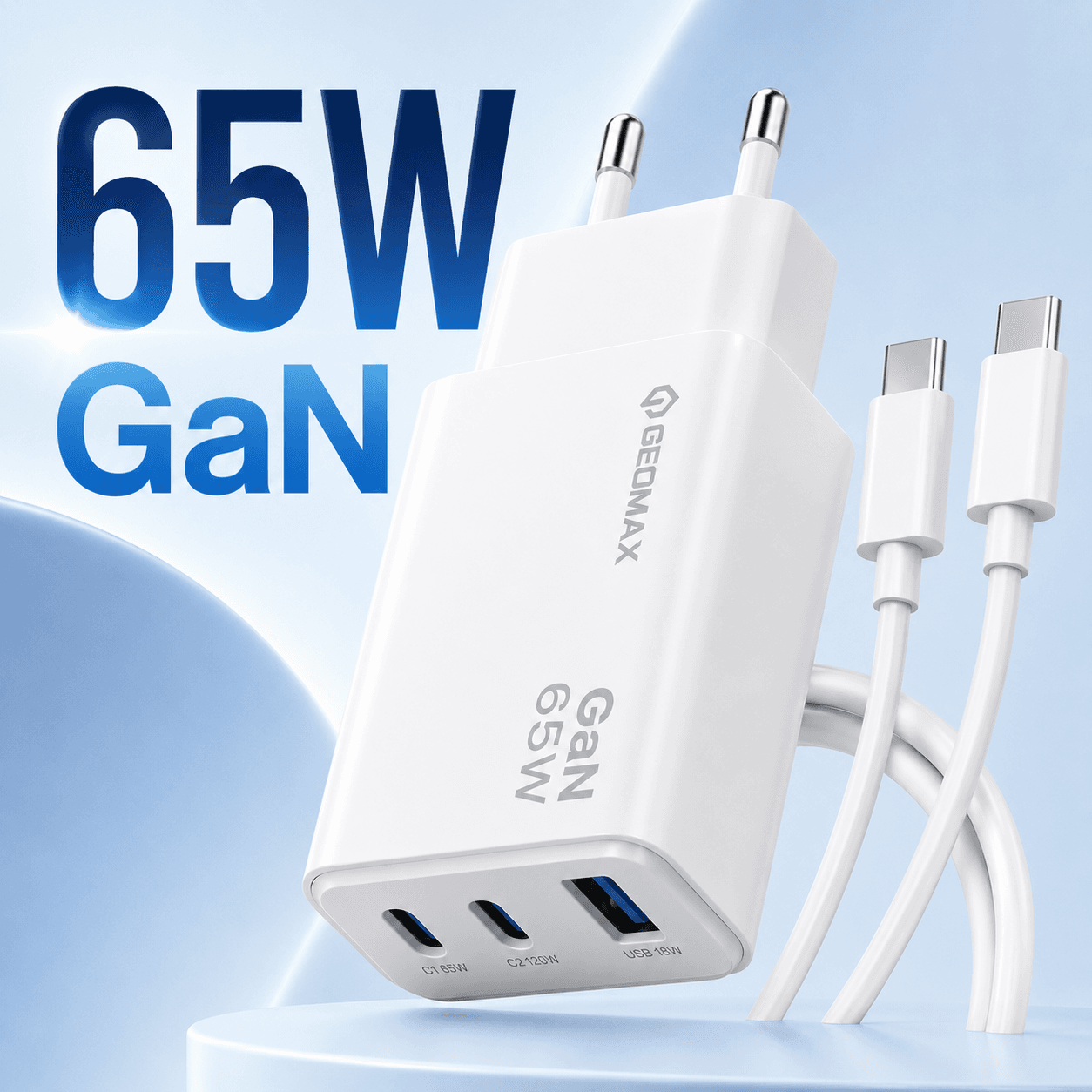 지오맥스 지오맥스 GaN 65W 고속충전기 3포트 GM-PD65W