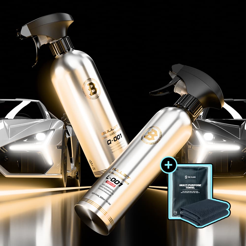 THECLASS 더 클래스 불렛 시너지 물왁스 2종 세트(L001 300ml+Q001 500ml) 타월 2장 - 최저가 35,800원