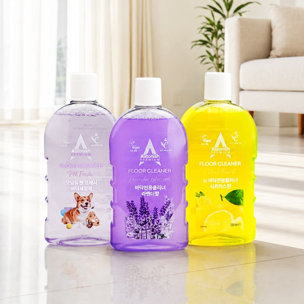 아스토니쉬 아스토니쉬 바닥 클리너 500ml 광택 오염 물걸레 청소 라벤더/시트러스/펫프레시 택1