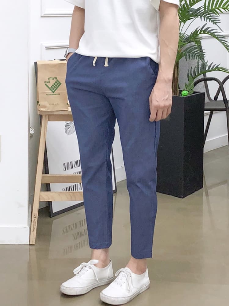 남자 여름바지 린넨 팬츠 밴딩 9부 슬랙스 가격 추이 장롱 남자 여름바지 린넨 팬츠 밴딩 9부 슬랙스 - 최저가 9,800원
