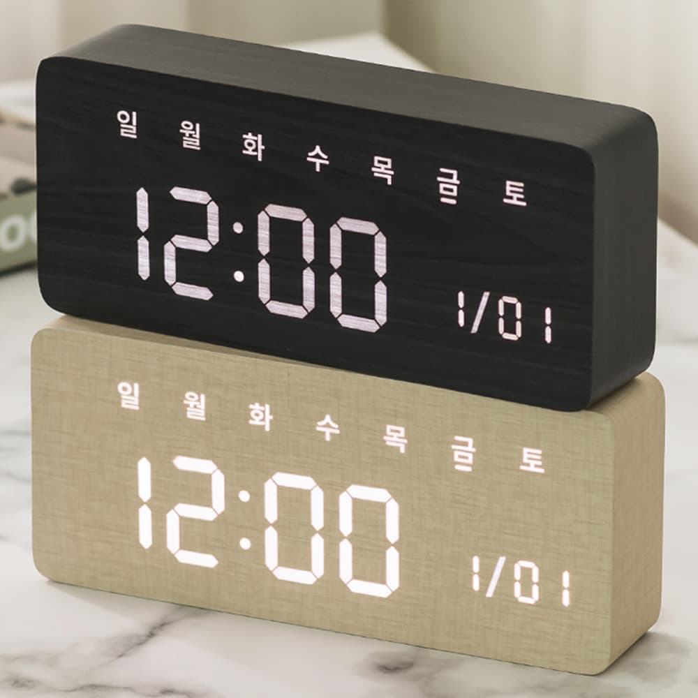 플라이토 우드 데이즈 LED 탁상시계 전자 알람 디지털 무소음 날짜 요일표시 가격 비교 지성아이엔씨 플라이토 우드 데이즈 LED 탁상시계 전자 알람 디지털 무소음 날짜 요일표시