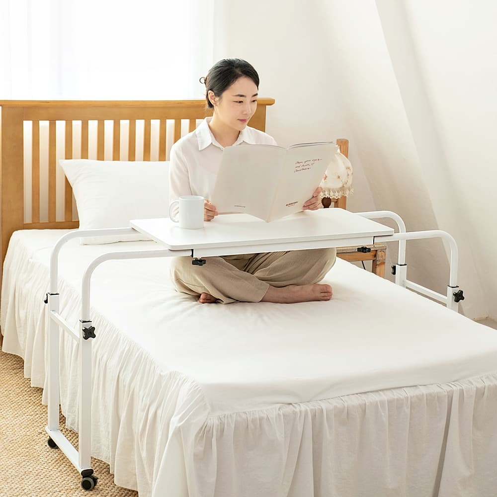 침대용 이동식 바퀴달린 테이블 높낮이조절 80x40 가격 비교 제이엔샵 침대용 이동식 바퀴달린 테이블 높낮이조절 80x40