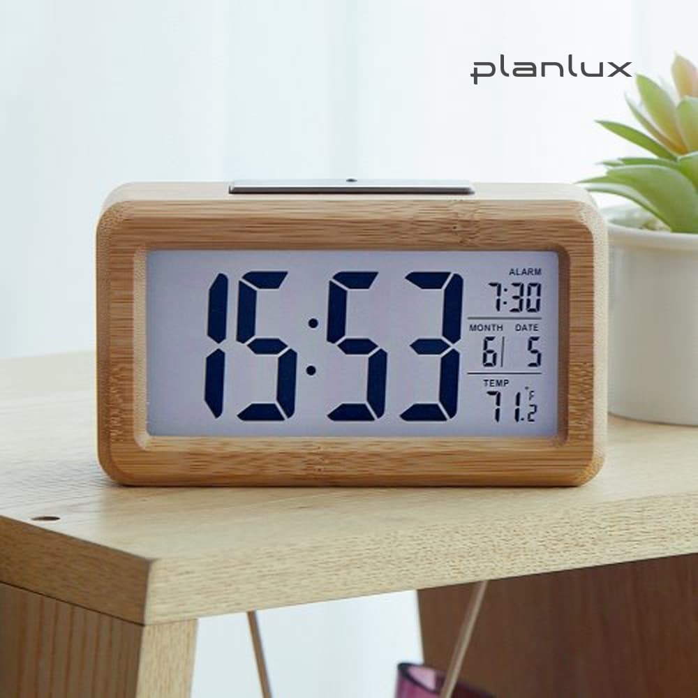 플랜룩스 LED 백라이트 우드 디지털 전자 탁상시계 무소음 건전지 알람시계 가격 비교 플랜룩스 스토어 플랜룩스 LED 백라이트 우드 디지털 전자 탁상시계 무소음 건전지 알람시계
