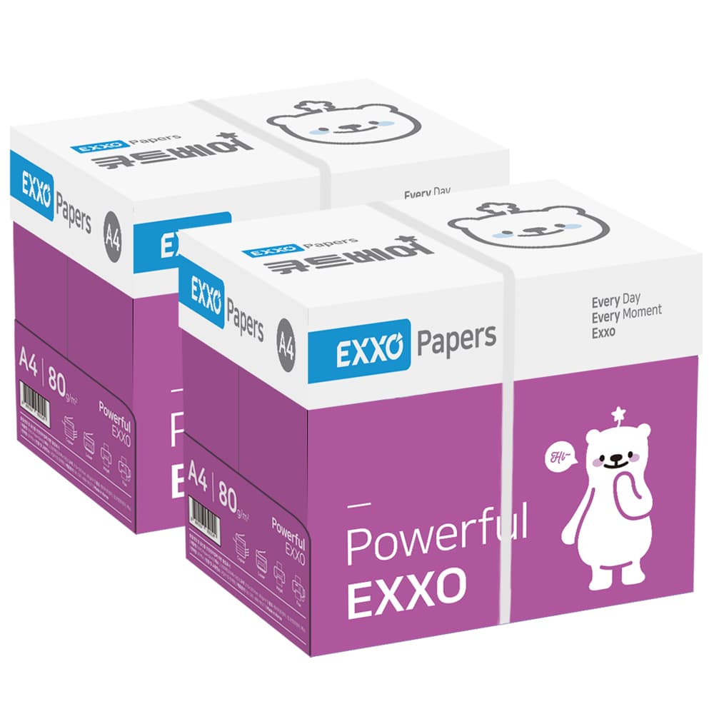 엑소 큐트베어 A4용지 복사용지 80g 2BOX(5000매) 가격 비교 엑소 엑소 큐트베어 A4용지 복사용지 80g 2BOX(5000매)