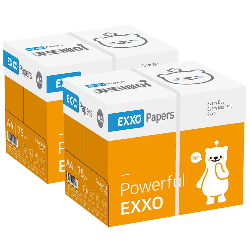 엑소 큐트베어 A4 복사용지 75g 2BOX(5000매) 가격 비교 엑소 엑소 큐트베어 A4 복사용지 75g 2BOX(5000매)