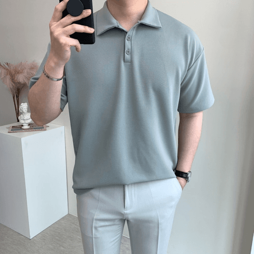남자 세미오버핏 반팔 3버튼 스판 카라티셔츠 가격 추이 마이클로드 남자 세미오버핏 반팔 3버튼 스판 카라티셔츠 - 최저가 19,900원