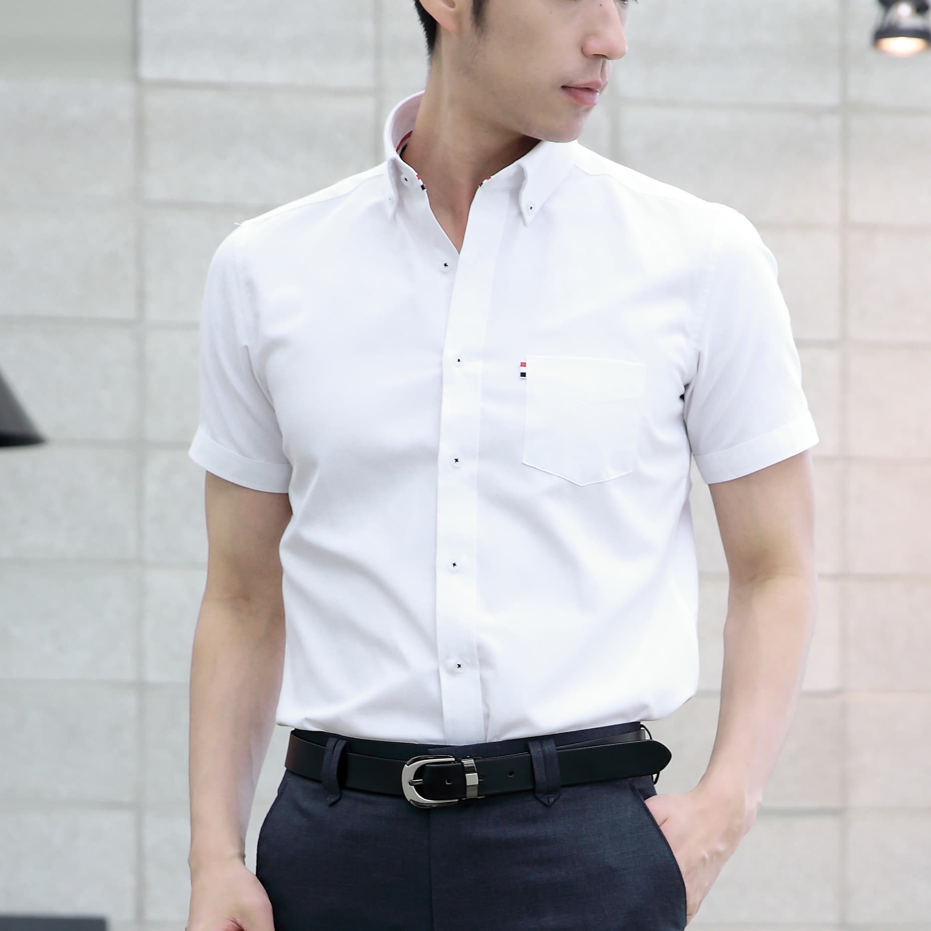 럭스타이 남성용 슬림핏 옥스포드 버튼다운 반팔 와이셔츠 d627 가격 비교 LUXTIE HOMME 럭스타이 남성용 슬림핏 옥스포드 버튼다운 반팔 와이셔츠 d627