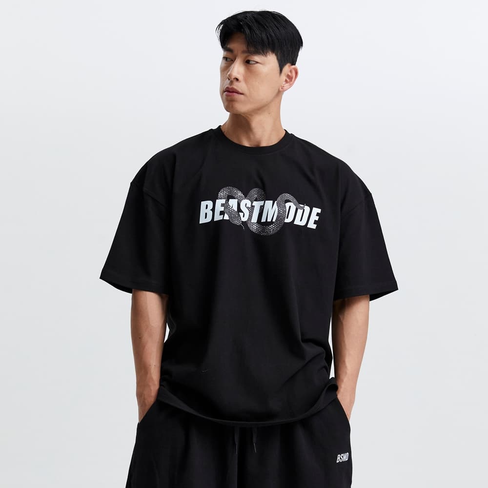비스트모드 스네이크 짐웨어 오버핏 반팔 티셔츠 빅사이즈 BSMD 가격 추이 비스트모드 비스트모드 스네이크 짐웨어 오버핏 반팔 티셔츠 빅사이즈 BSMD - 최저가 29,900원
