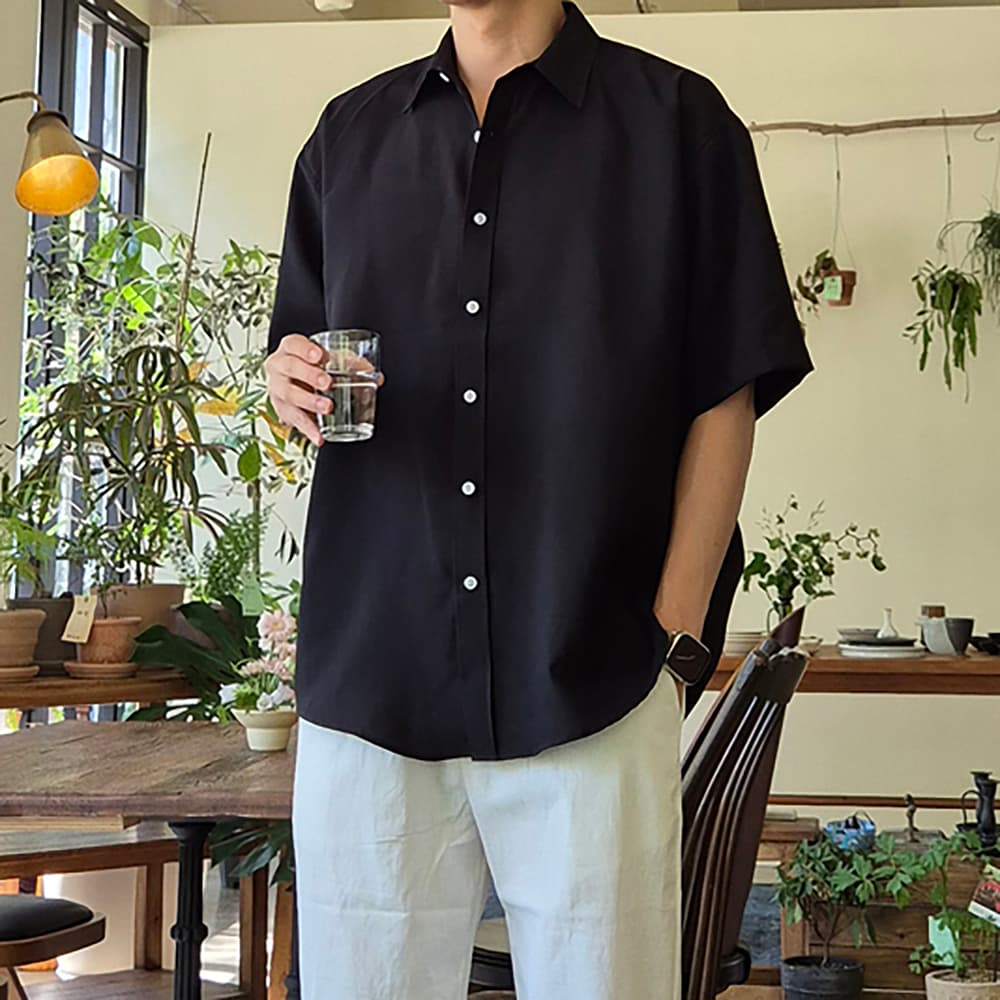 남자 반팔 셔츠 오버핏 링클프리 린넨 가격 추이 션타운 남자 반팔 셔츠 오버핏 링클프리 린넨 - 최저가 19,500원