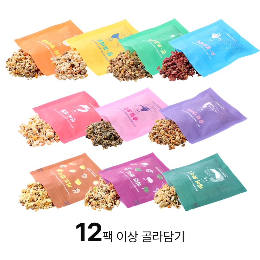 어니스트밀 10가지 화식 중 12팩 골라담기 강아지 자연식 비건 사료 가격 추이 어니스트밀 어니스트밀 10가지 화식 중 12팩 골라담기 강아지 자연식 비건 사료 - 최저가 4,400원