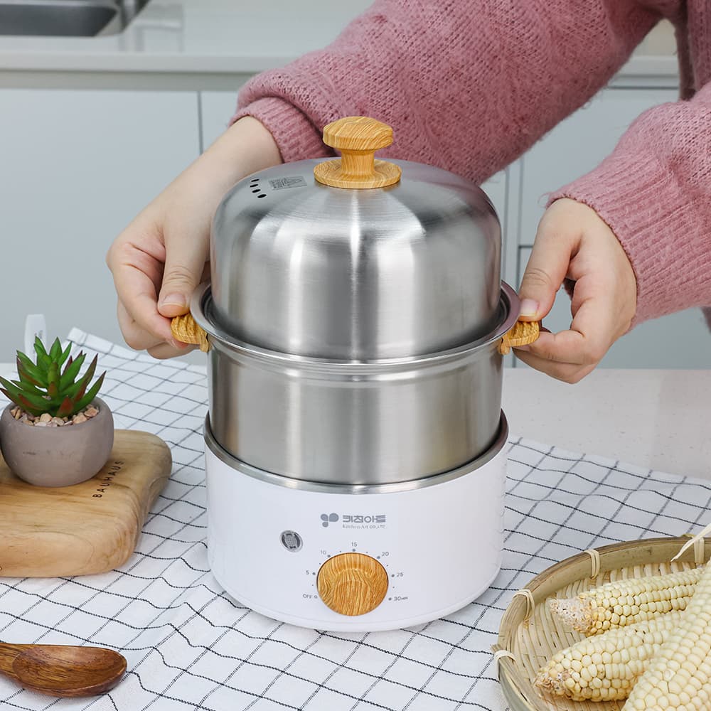 키친아트 2단 올스텐 계란찜기 타이머 전기 찜기 에그쿠커 가격 비교 프라이스존 키친아트 2단 올스텐 계란찜기 타이머 전기 찜기 에그쿠커