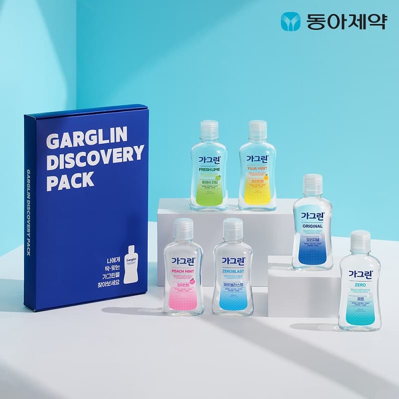 가그린 디스커버리세트 100ml 5종 + 1종 추가 증정 구강청결제 휴대용 가격 비교 동아제약 생활 공식스토어 가그린 디스커버리세트 100ml 5종 + 1종 추가 증정 구강청결제 휴대용
