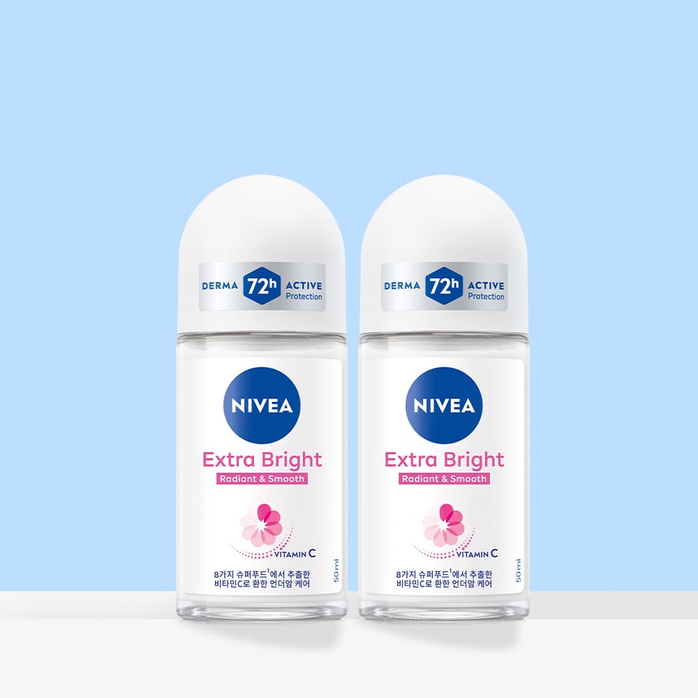 니베아 데오드란트 롤온 엑스트라 브라이트 50ml 2개 가격 추이 니베아 브랜드샵 니베아 데오드란트 롤온 엑스트라 브라이트 50ml 2개 - 최저가 12,900원