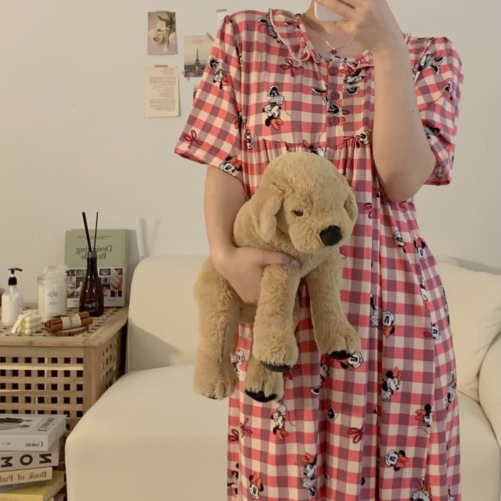 치즈 디즈니 프릴 원피스 반팔 잠옷 빅사이즈 롱 파자마 가격 비교 파토리 치즈 디즈니 프릴 원피스 반팔 잠옷 빅사이즈 롱 파자마
