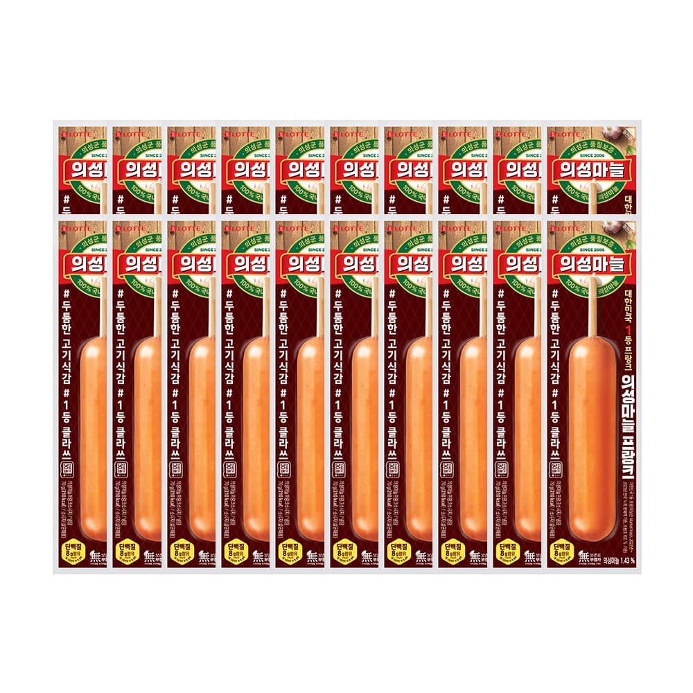 의성마늘프랑크 70g 외 프랑크/직꾸닭 5종 10개+10개 가격 비교 롯데웰푸드 의성마늘프랑크 70g 외 프랑크/직꾸닭 5종 10개+10개