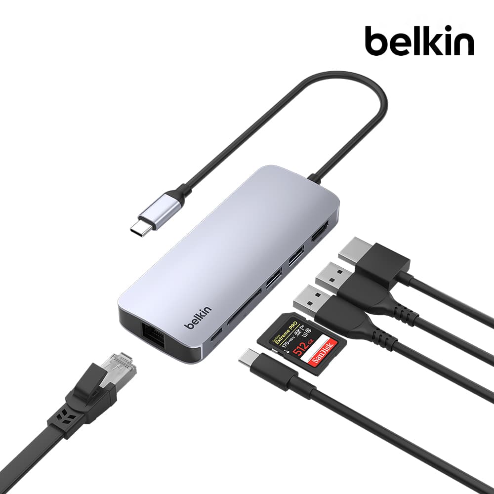 벨킨 6in1 C타입 멀티 허브 Pro 이더넷 HDMI 2.0 4K 60Hz 100W AVC008fq 가격 추이 벨킨공식몰 벨킨 6in1 C타입 멀티 허브 Pro 이더넷 HDMI 2.0 4K 60Hz 100W AVC008fq - 최저가 79,900원