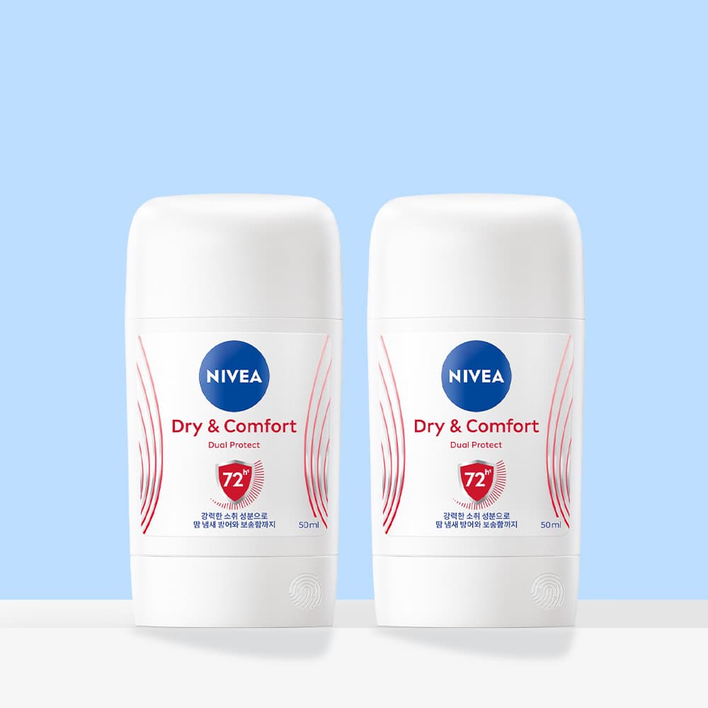 니베아 데오드란트 스틱 드라이 앤 콤포트 50ml, 2개 가격 비교 니베아 브랜드샵 니베아 데오드란트 스틱 드라이 앤 콤포트 50ml, 2개