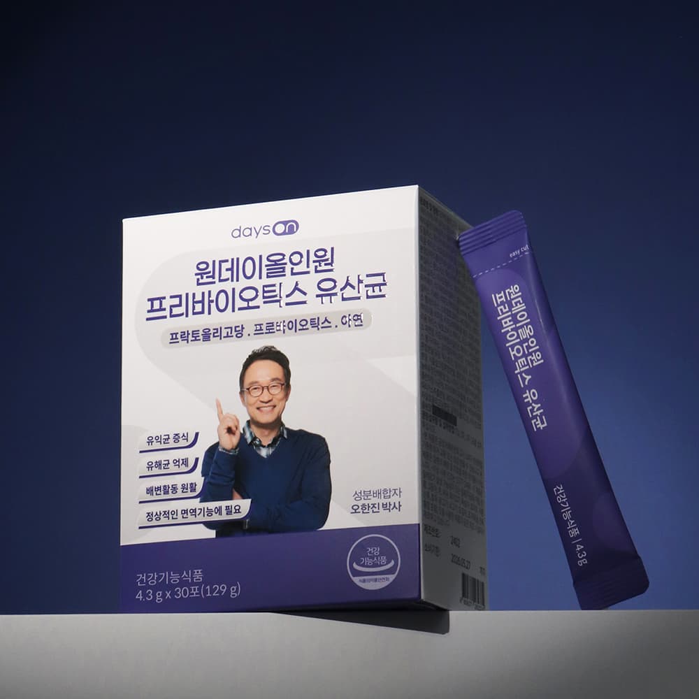 데이즈온 원데이올인원 프리바이오틱스 유산균 30포, 3개 가격 비교 데이즈온공식스토어 데이즈온 원데이올인원 프리바이오틱스 유산균 30포, 3개
