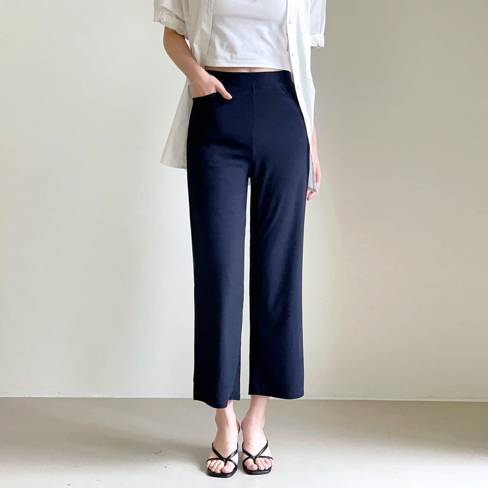블랙 네이비 슬림핏 밴딩 슬랙스 여성 가격 비교 ONeday Fit 블랙 네이비 슬림핏 밴딩 슬랙스 여성