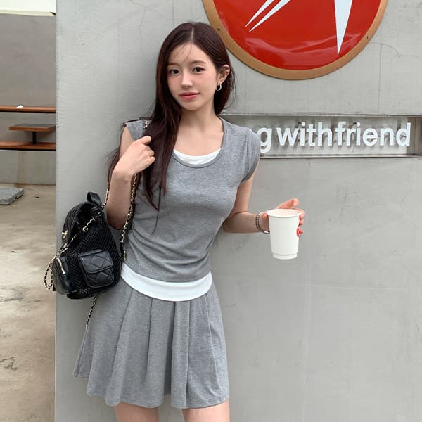 리베린 레이어드 셔링 티 미니 플레어 밴딩 스커트 투피스 세트 가격 추이 아뜨랑스 리베린 레이어드 셔링 티 미니 플레어 밴딩 스커트 투피스 세트 - 최저가 27,900원