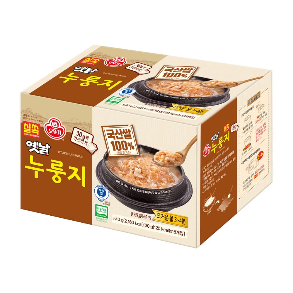 오뚜기 실쏙 옛날 구수한누룽지 30g 18개 가격 비교 오뚜기mall 오뚜기 실쏙 옛날 구수한누룽지 30g 18개