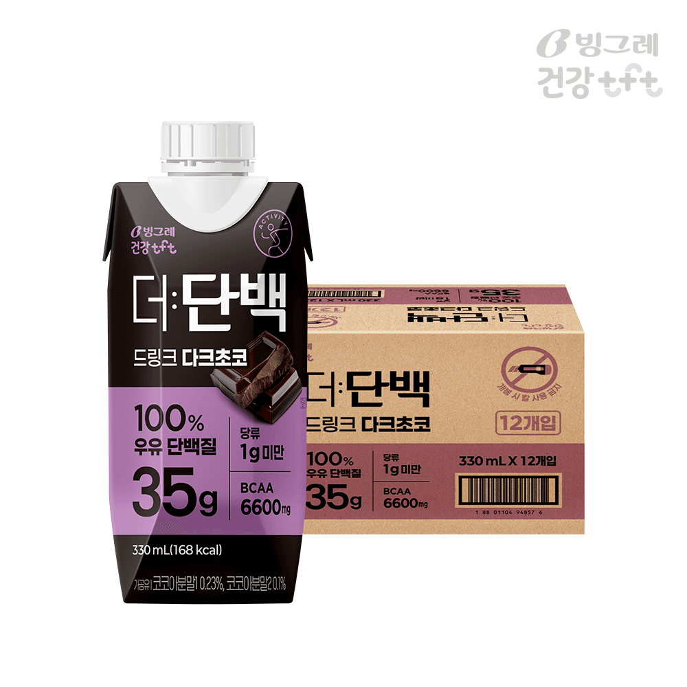 빙그레 더단백 고함량 드링크 다크초코 330ml 12팩 가격 추이 빙그레 본사직영몰 빙그레 더단백 고함량 드링크 다크초코 330ml 12팩 - 최저가 32,900원