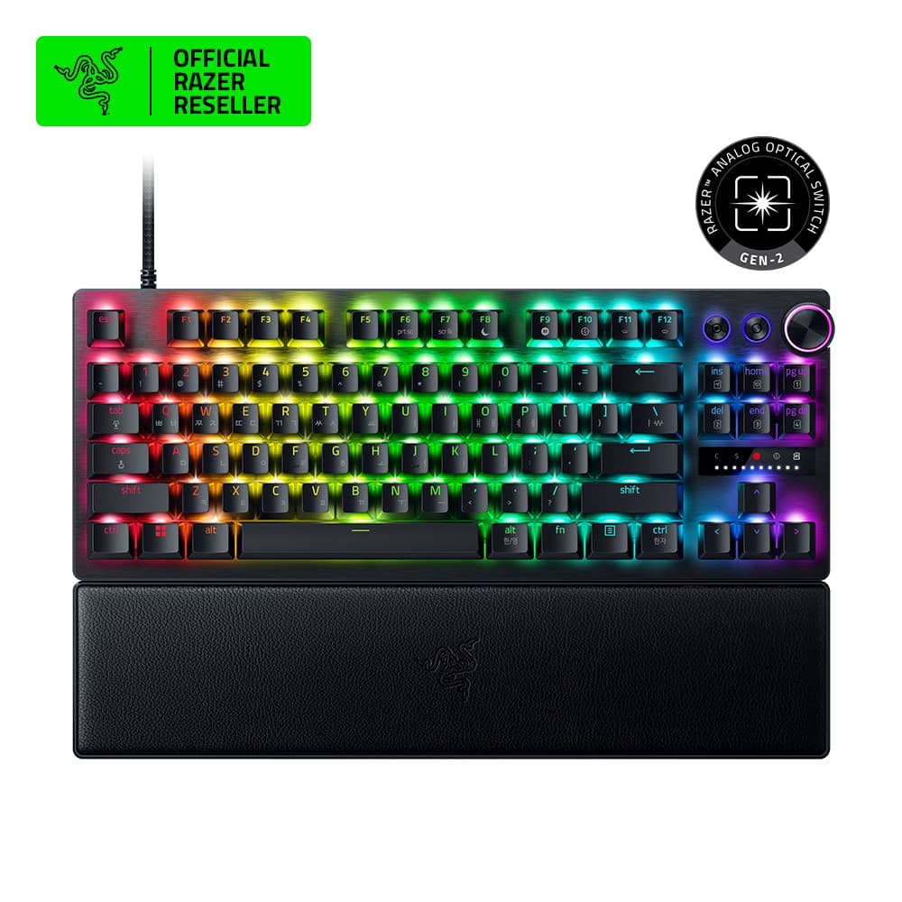 레이저 코리아 헌츠맨 Razer Huntsman V3 Pro TKL 게이밍 키보드 블랙 KR 광축 가격 비교 레이저플레이스 레이저 코리아 헌츠맨 Razer Huntsman V3 Pro TKL 게이밍 키보드 블랙 KR 광축