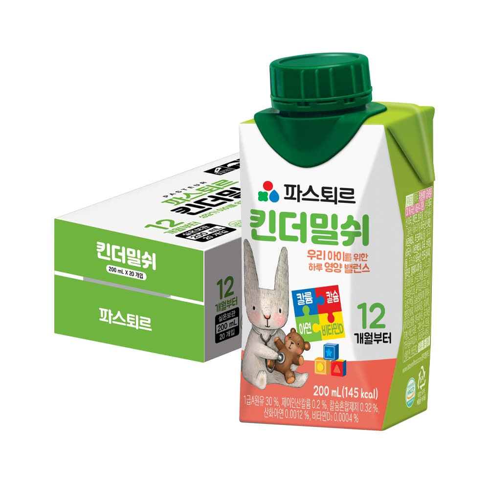 파스퇴르 킨더밀쉬 200ml 20개 가격 추이 롯데웰푸드 파스퇴르 킨더밀쉬 200ml 20개 - 최저가 23,900원