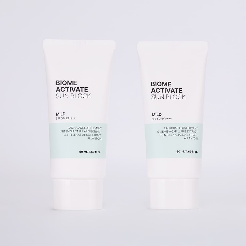 선블록 마일드 50ml 2개 무기자차 백탁최소화 피부진정 선크림 가격 비교 바이옴 액티베이트 선블록 마일드 50ml 2개 무기자차 백탁최소화 피부진정 선크림