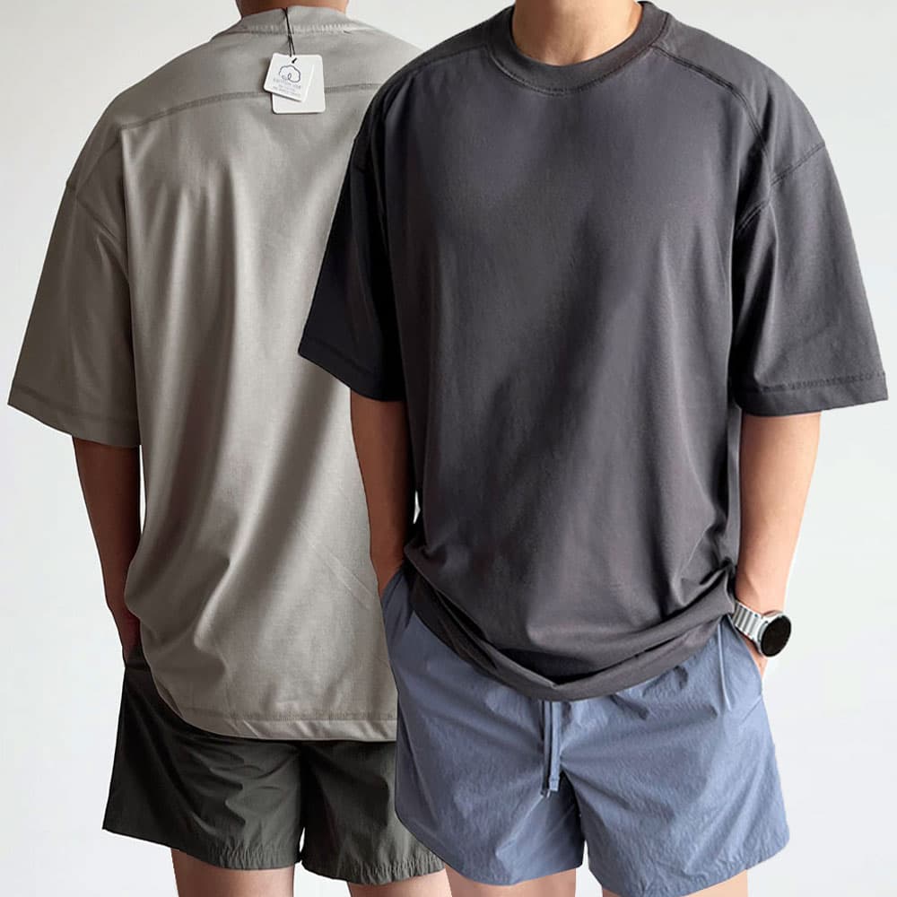 어깨넓어보이는 반팔 남자 박스티 헬스오버핏 USA코튼 가격 비교 커먼타이거 어깨넓어보이는 반팔 남자 박스티 헬스오버핏 USA코튼