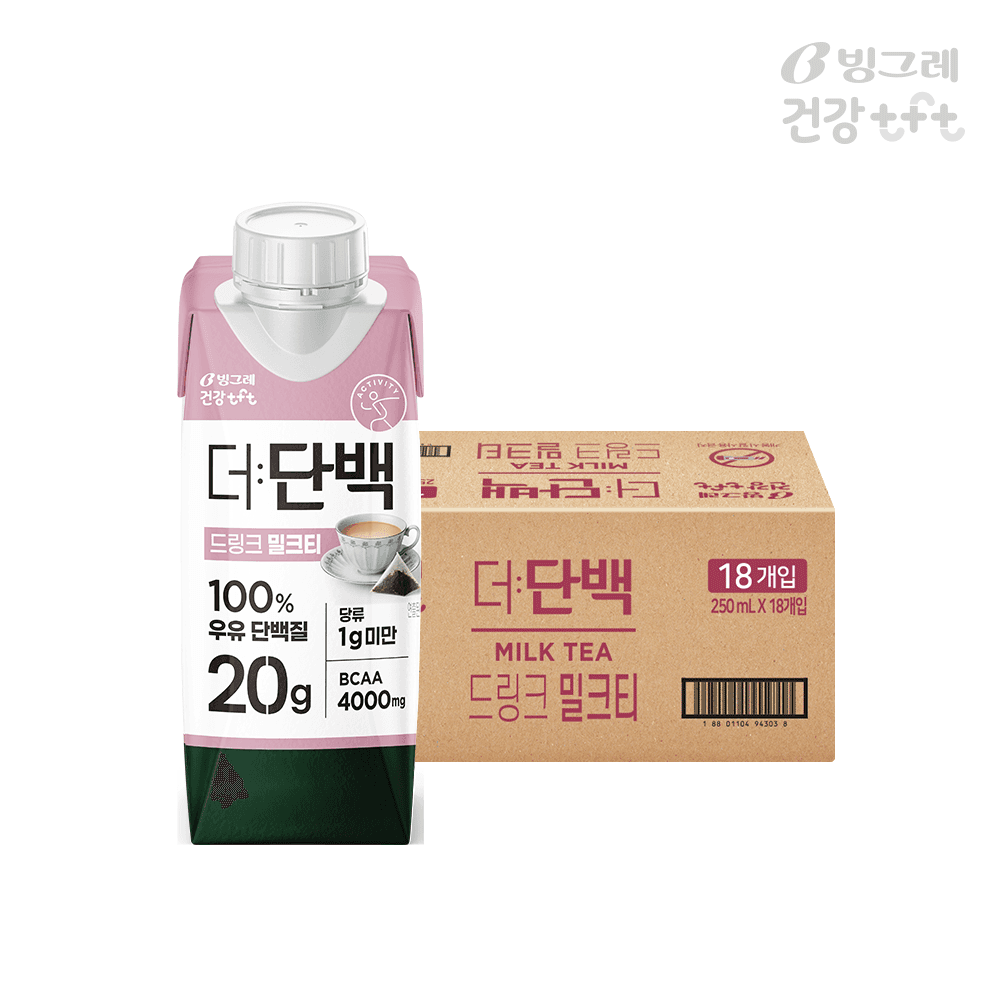 빙그레 더단백 드링크 단백질음료 밀크티 250ml 18개 가격 추이 빙그레 본사직영몰 빙그레 더단백 드링크 단백질음료 밀크티 250ml 18개 - 최저가 30,900원