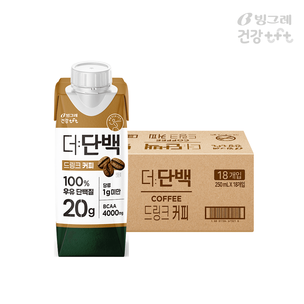 빙그레 더단백 드링크 단백질음료 커피 250ml 18개 가격 추이 빙그레 본사직영몰 빙그레 더단백 드링크 단백질음료 커피 250ml 18개 - 최저가 29,500원