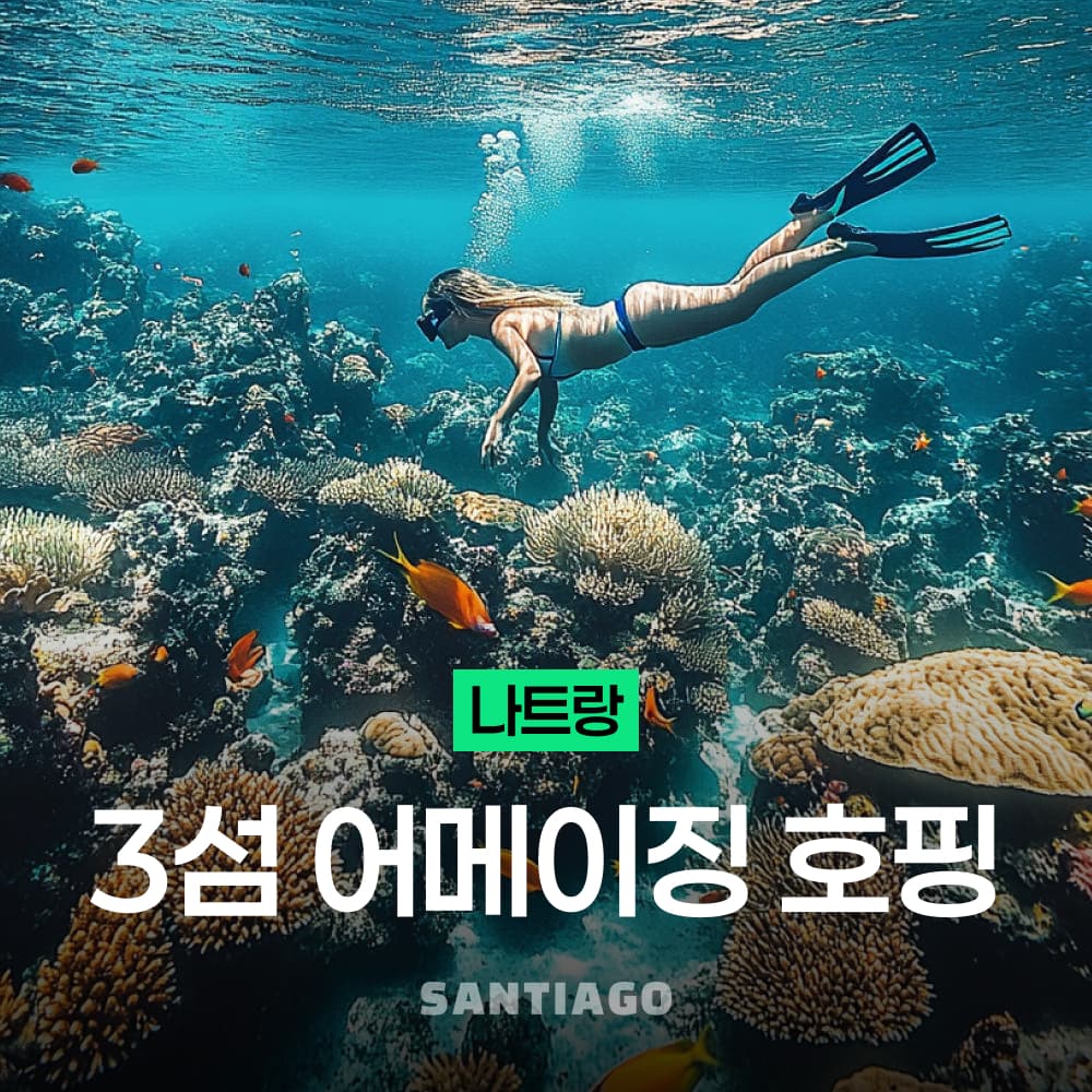 나트랑 3섬 어메이징 스노쿨링 호핑투어 픽업 드랍 가격 추이 나트랑 산티아고투어 나트랑 3섬 어메이징 스노쿨링 호핑투어 픽업 드랍 - 최저가 27,900원