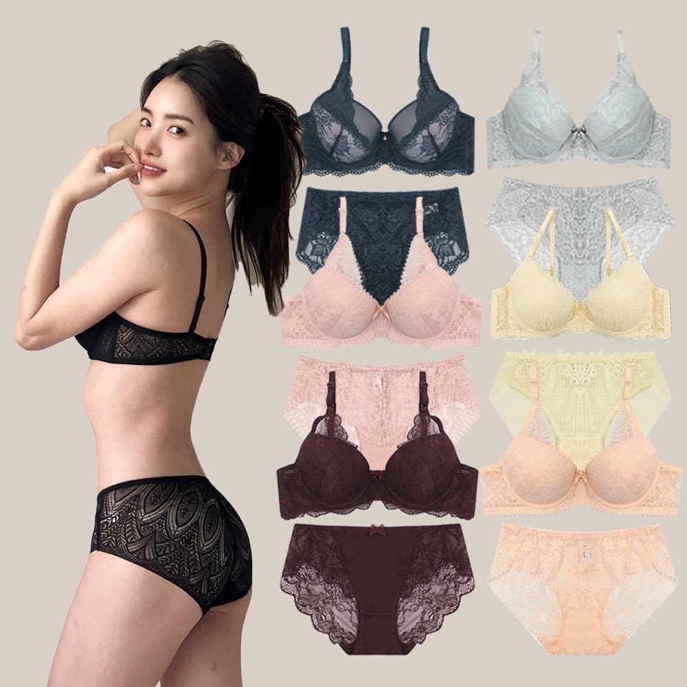 여성속옷 노와이어 볼륨업 몰드 레이스 브라 팬티 햄팬티 세트 가격 비교 커먼멜로우 언더웨어 여성속옷 노와이어 볼륨업 몰드 레이스 브라 팬티 햄팬티 세트