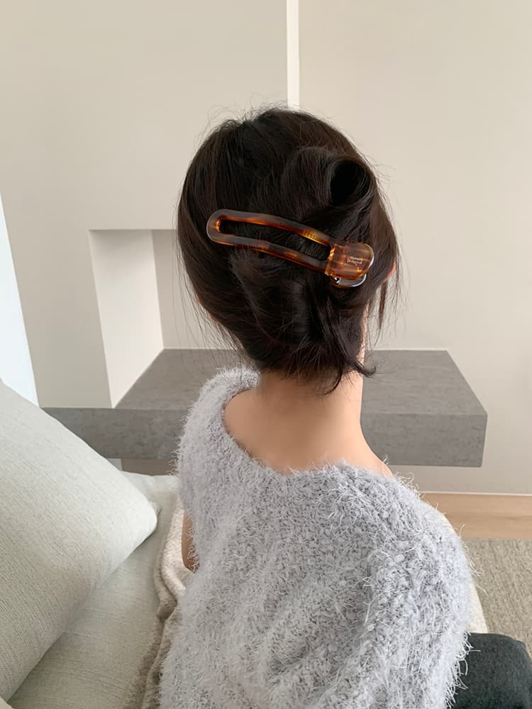 Barrette La France 와이드 엠버 헤어클립 올림머리 패턴 셀룰로오스집게핀 가격 비교 selflove Barrette La France 와이드 엠버 헤어클립 올림머리 패턴 셀룰로오스집게핀