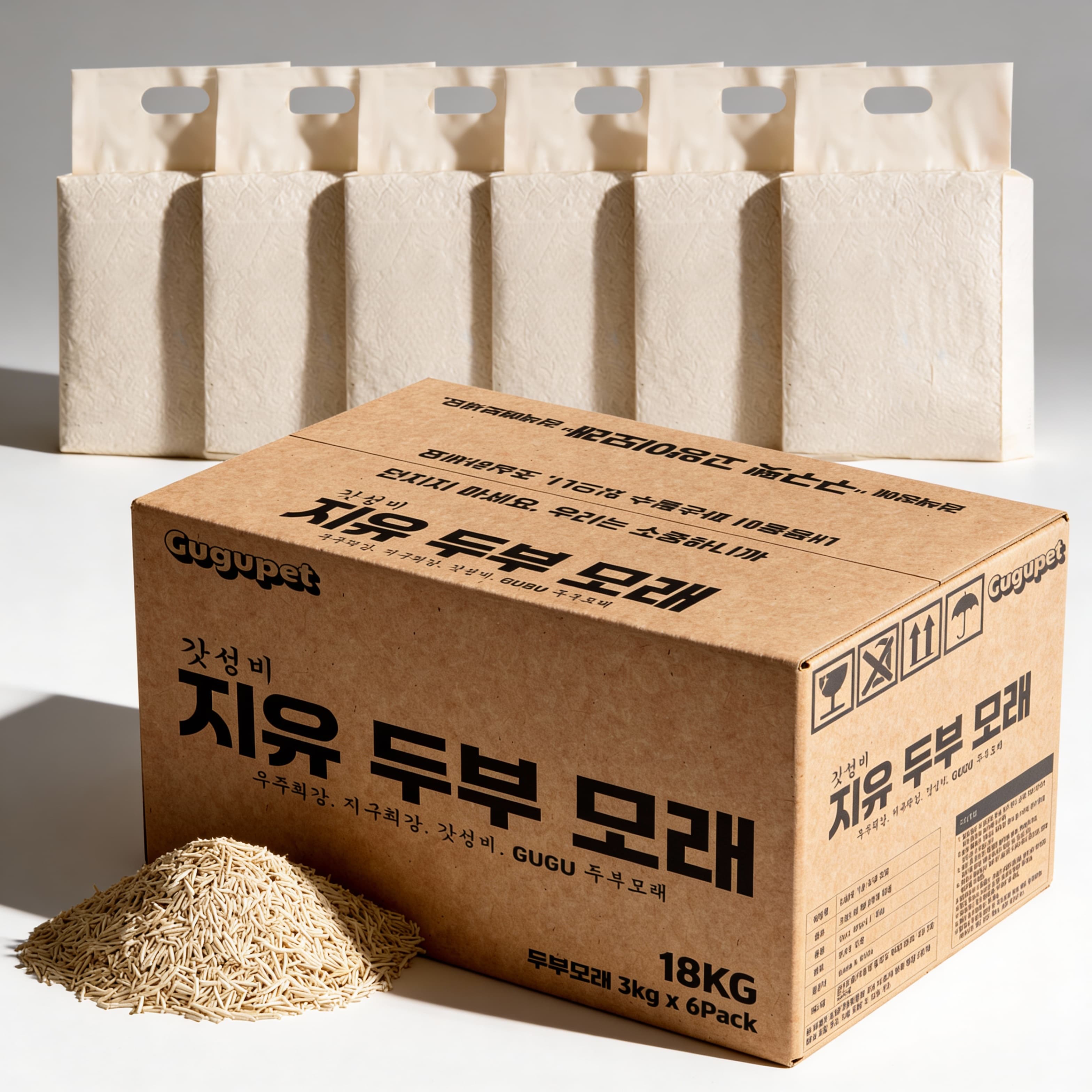 구구펫 가는입자 두부 모래 극세입자 18kg 고양이 모래 8L X 6개 가격 추이 9900펫 구구펫 가는입자 두부 모래 극세입자 18kg 고양이 모래 8L X 6개 - 최저가 21,900원