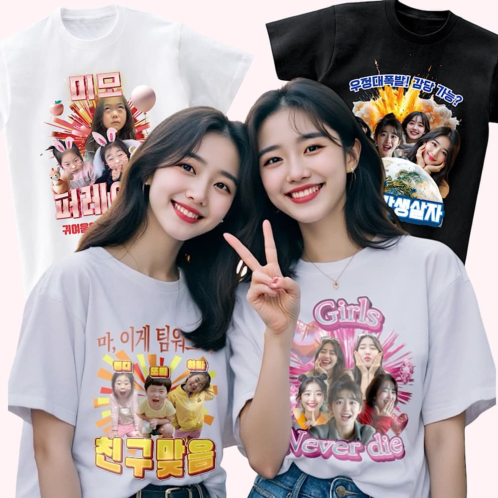 우정 여행 티셔츠 주문 제작 17수 단체티 커스텀 사진 프린팅 가격 비교 아이머그컵 우정 여행 티셔츠 주문 제작 17수 단체티 커스텀 사진 프린팅