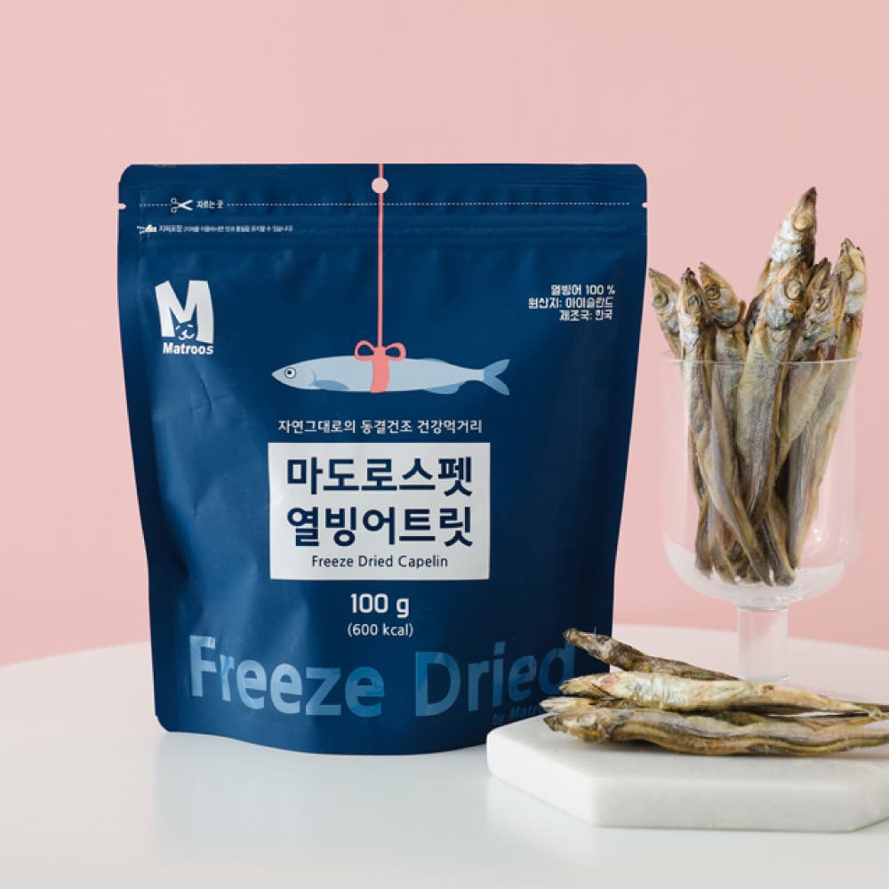 마도로스펫 열빙어트릿 100g 동결건조간식 가격 비교 마도로스 펫 마도로스펫 열빙어트릿 100g 동결건조간식