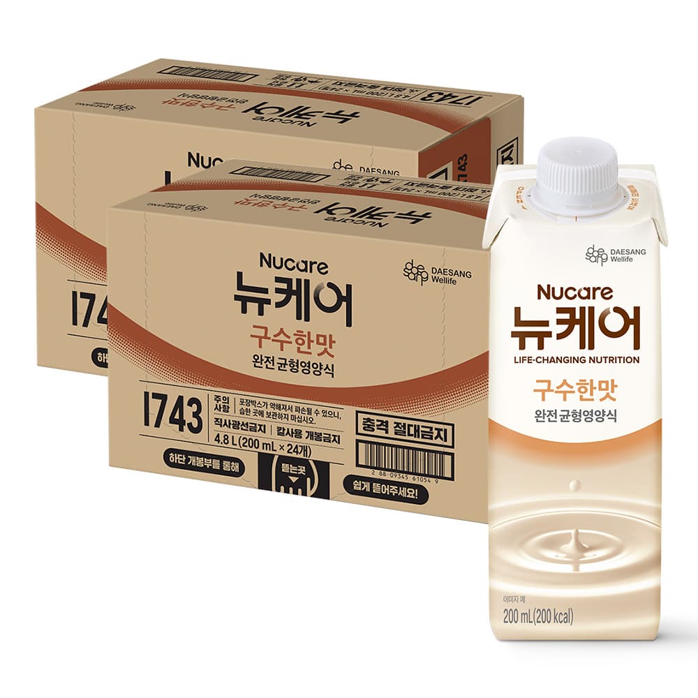 뉴케어 구수한맛 균형영양식 200ml 48개 가격 추이 대상웰라이프 본사쇼핑몰 뉴케어 구수한맛 균형영양식 200ml 48개 - 최저가 87,980원